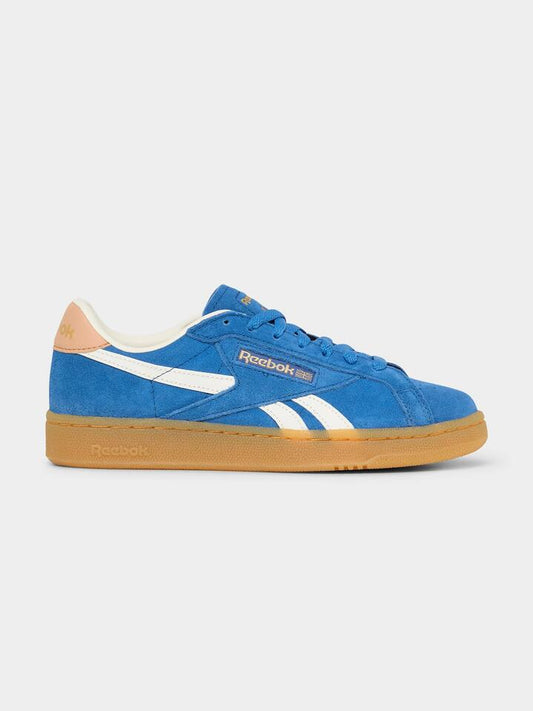 Image of Footwear. Productname: Reebok Unisex Club C Grounds Uk in Twilight Blue/Clay/Chalk colour by brand - Reebok