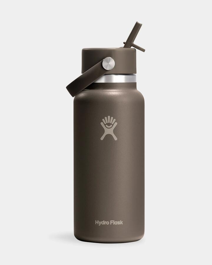 Image of Water Bottles. Product name - Hydroflask 32Oz 946Ml Wide Flex Straw Water Bottle Sandpiper in Sandpiper colour by brand - Hydroflask