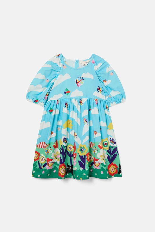 Image of Dresses. Productname: Hidden Hills Kids Dress in Blue colour by brand - Gorman
