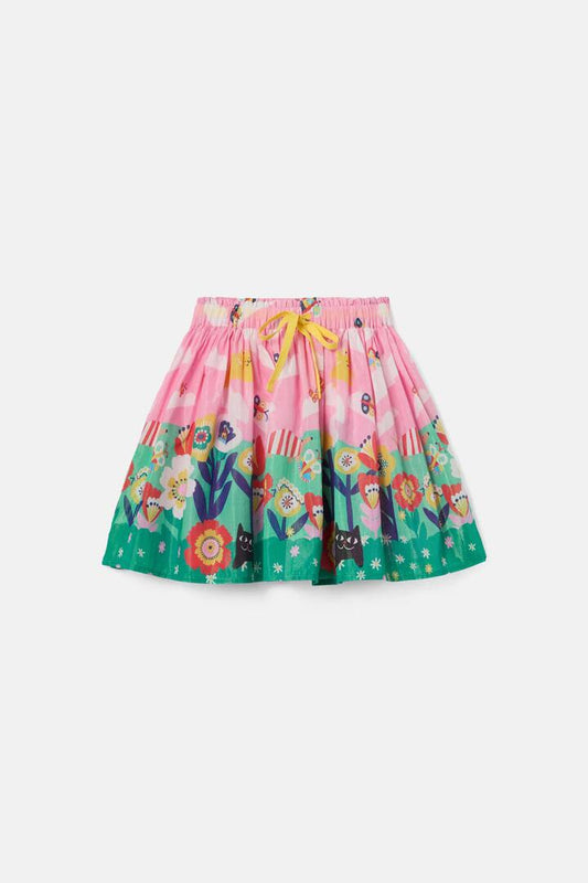 Image of a model wearing Skirts. Productname: Hidden Hills Kids Skirt in Pink colour by brand - Gorman