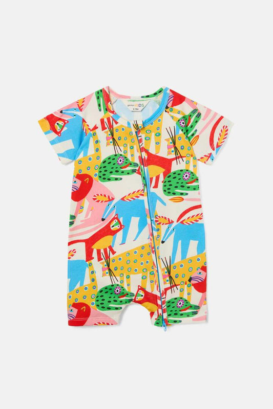 Image of Bodysuits. Productname: Wild Baby Onesie in Multi colour by brand - Gorman