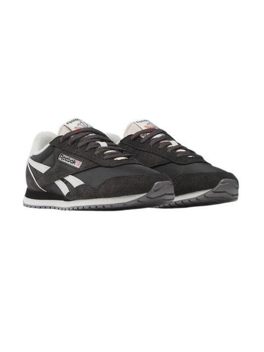 Image of Shoes. Productname: Reebok Unisex Classic Leather Shoes in Washed Black/Black/White colour by brand - Reebok