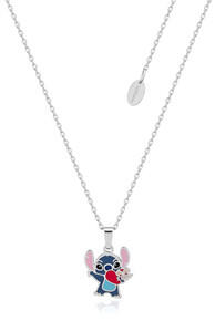 Image of Accessories. Product name - Disney Lilo and Stitch Heart Enamel Necklace in colour by brand - Toymate