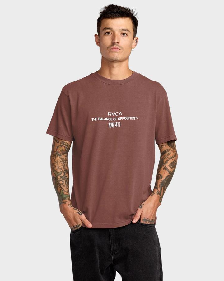 Image of T-Shirts. Productname: RVCA Mens Signal T-Shirt Red Earth - in Red Earth colour by brand - RVCA