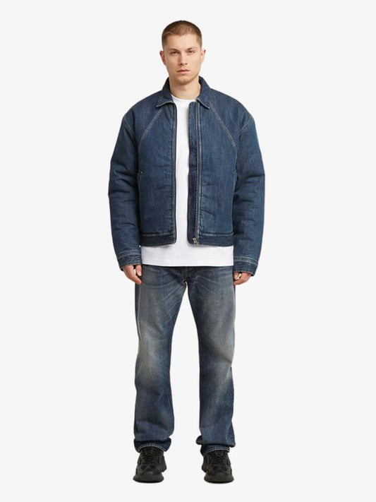 Image of a model wearing Denim. Productname: G-Star Dakota Regular Straight Jeans in Antique Blue Creek colour by brand - G-Star