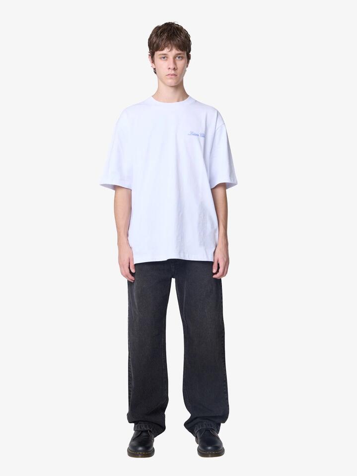 Image of a model wearing Tops. Productname: Barney Cools Medley Tee in White colour by brand - Barney Cools