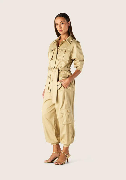 Image of a model wearing Outerwear. Productname: Rita Jacket Beige | MOS The Label in Classic Beige colour by brand - MOS The Label