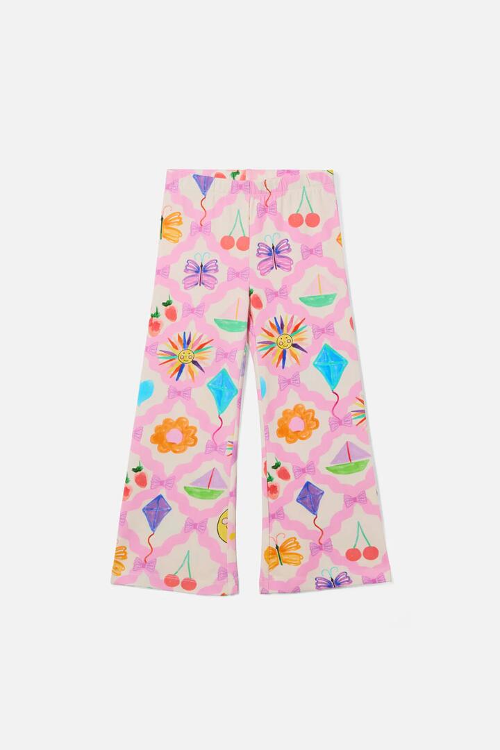 Image of a model wearing Pants. Productname: Collections Kids Legging in Pink colour by brand - Princess Highway Kids