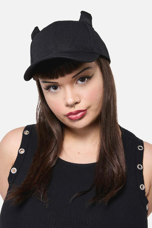 Image of Hats. Productname: Devils Cap in Black colour by brand - Dangerfield
