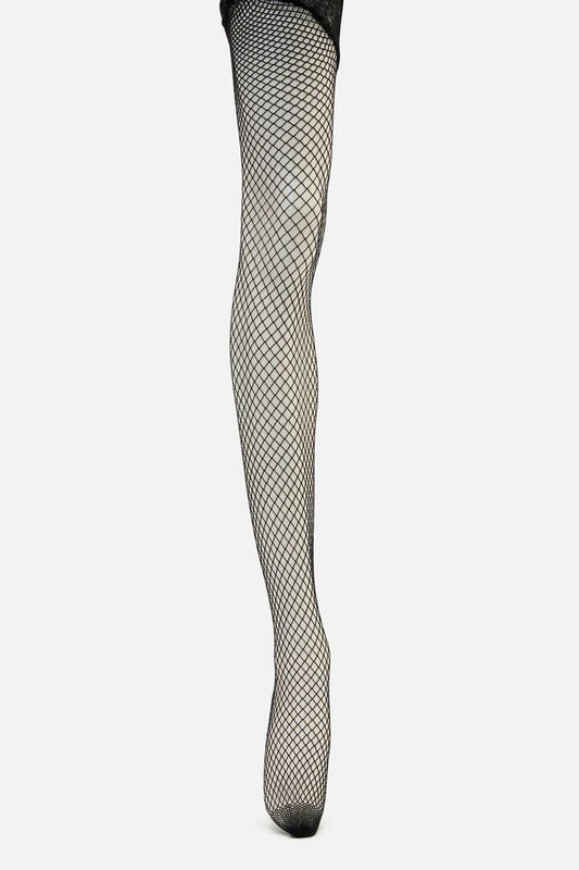 Image of Lingerie. Productname: Waist Garter Fishnet Tights in Black colour by brand - Dangerfield