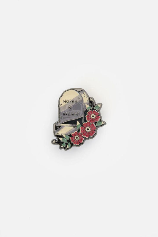 Image of Jewelry. Productname: Hopes & Dreams Gravestone Pin in Multi colour by brand - Dangerfield