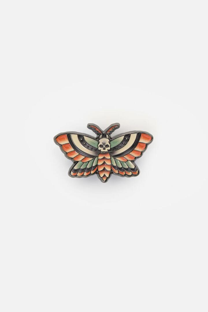 Image of Jewelry. Productname: All Hallows Moth Pin in Multi colour by brand - Dangerfield