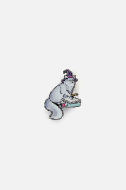 Image of Jewelry. Productname: Cat Witch Pin in Grey colour by brand - Black Friday