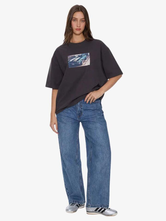 Image of T-Shirts. Productname: Thrills Precision Oversize Tee in Merch Black colour by brand - Thrills