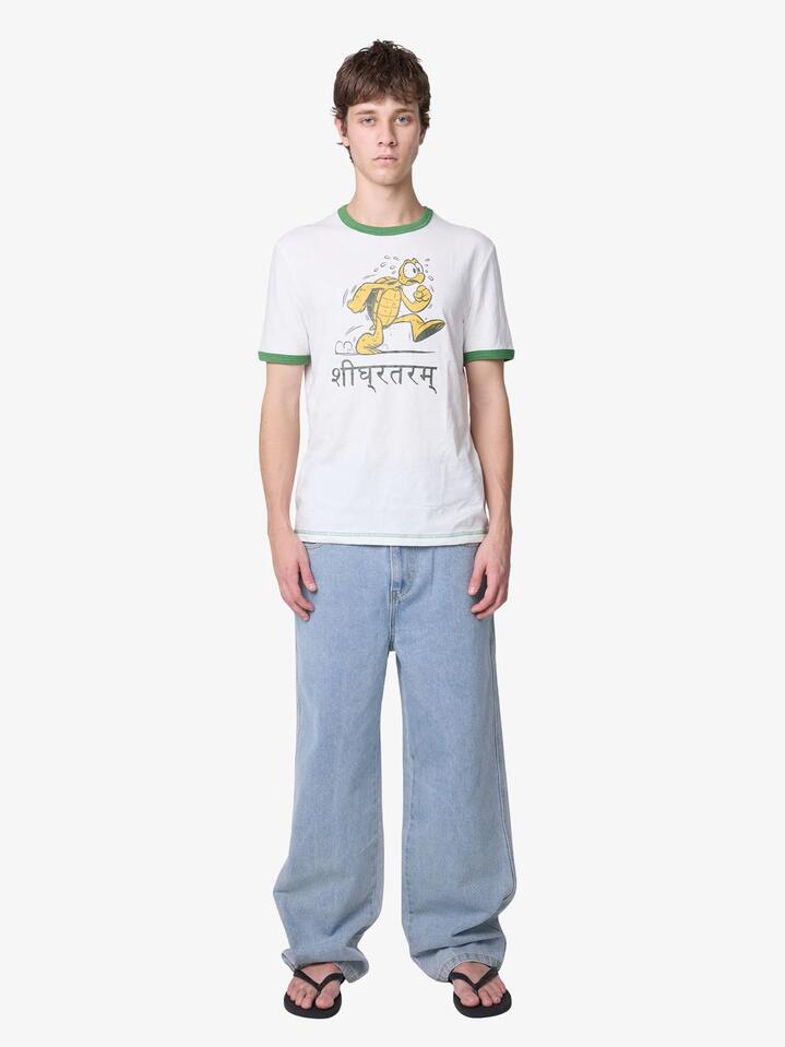 Image of T-Shirts. Productname: Deus Faster Tee in Dirty White colour by brand - Deus