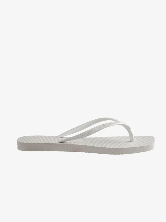 Image of Others. Productname: Havaianas Slim Square Pop Up in Solid White colour by brand - Havaianas