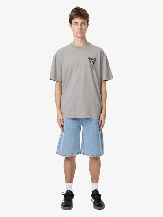 Image of T-Shirts. Productname: S-Double Time To Relax Ss Tee in Stone colour by brand - S-Double