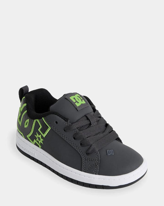 Image of Sneakers. Productname: DC Shoes Boys 8-16 Court Graffik Sneakers Grey/Black/White - in Grey/Black/White colour by brand - DC Shoes