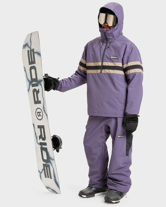 Image of a model wearing Outerwear. Productname: Quiksilver Mens Steeze Snow Jacket Graystone - in Graystone colour by brand - Quiksilver