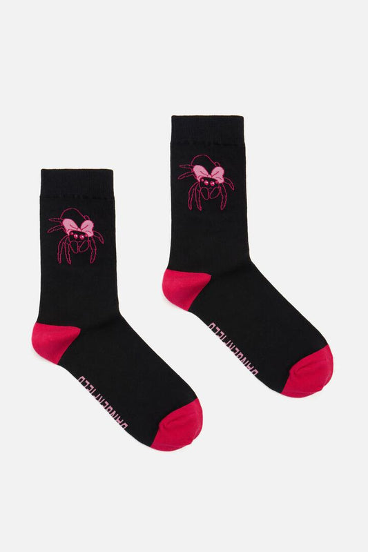 Image of Socks. Productname: Rococo Life Spider Sock in Black colour by brand - Dangerfield