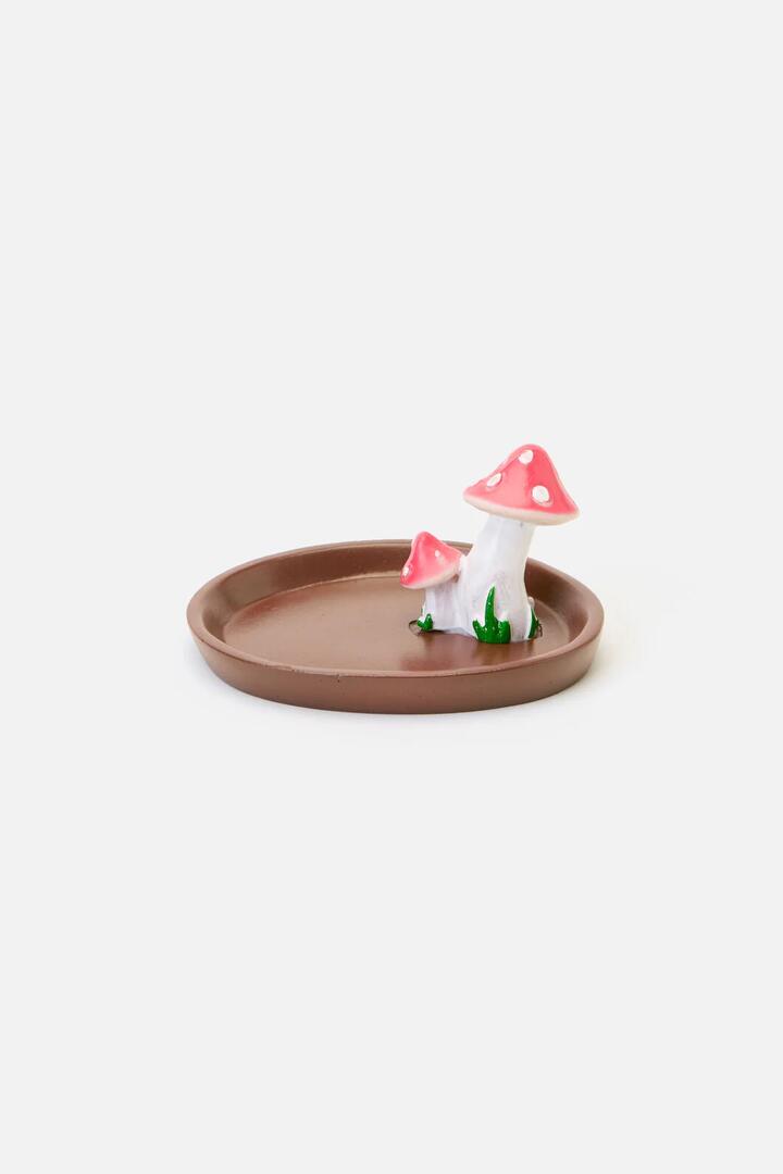 Image of Others. Productname: Mushroom Incense Holder in Red/White colour by brand - Dangerfield