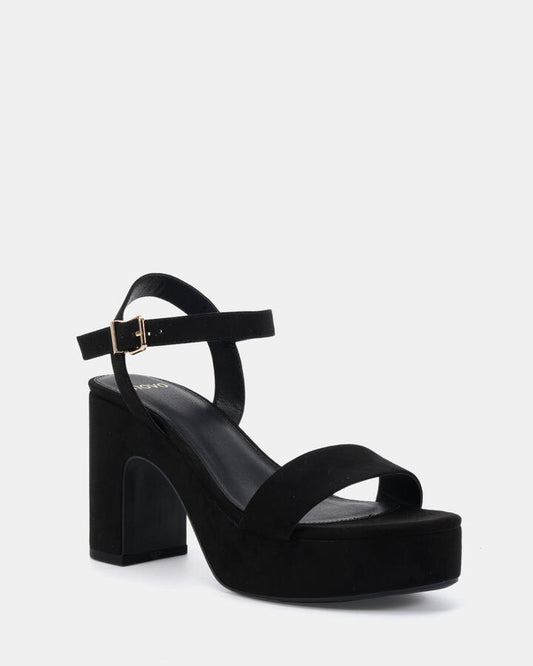 Image of Heels. Productname: Latata: Black - Women's Strappy - High Heel in Black colour by brand - Novo