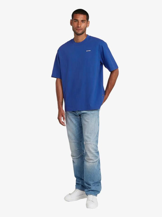 Image of a model wearing Tops. Productname: G-Star Boxy Base T-Shirt in Racing Blue colour by brand - G-Star