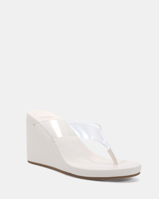Image of Boots. Productname: Baci Clear Vegan Wedges in Beige colour by brand - Novo