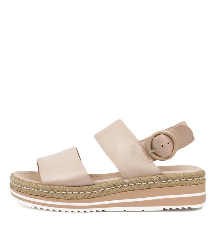 Image of Footwear. Productname: Athens Nude Leather Nude in NUDE colour by brand - MIDAS