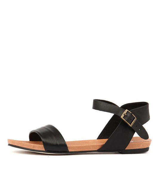 Image of Sandals. Productname: Jimbara Black Leather Black in BLACK colour by brand - MIDAS