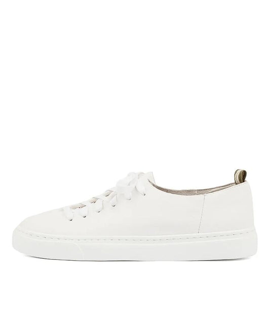 Image of Sneakers. Productname: Orphic White Leather Sneakers in WHITE colour by brand - MOLLINI