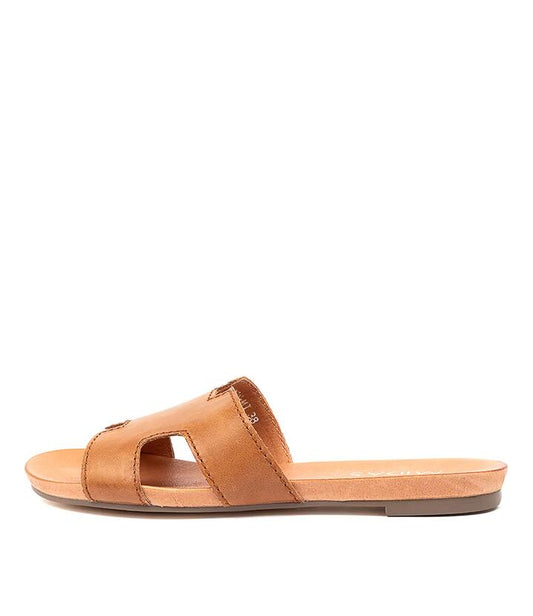 Image of Sandals. Productname: Jevon Dk Tan Leather in DK TAN colour by brand - MIDAS