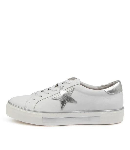 Image of Sneakers. Productname: Fletcher White Silver Sneakers in WHITE-SILVER colour by brand - MIDAS