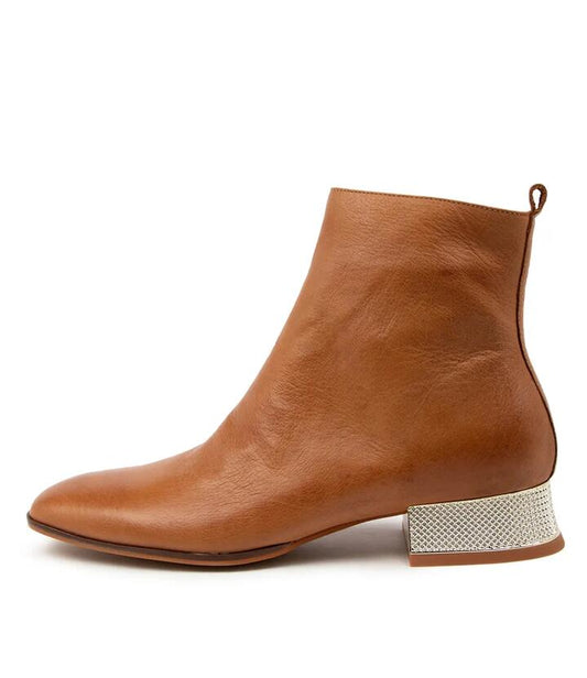 Image of Boots. Productname: Keira Tan Leather in TAN colour by brand - MIDAS