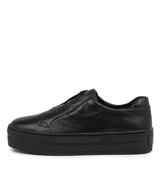 Image of Sneakers. Productname: Shiann Black Black Lea in BLACK-BLACK SOLE colour by brand - MIDAS
