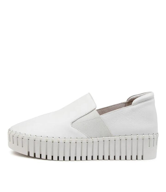 Image of Sneakers. Productname: Bodhi White Leather in WHITE-WHITE SOLE colour by brand - MIDAS