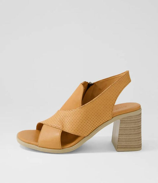 Image of Sandals. Productname: Ceelia Tan Leather Sandals in TAN colour by brand - MIDAS