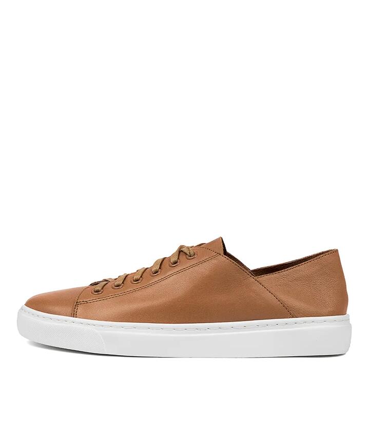 Image of Sneakers. Productname: Oskher Dark Tan Leather Sneakers in DK TAN colour by brand - MOLLINI