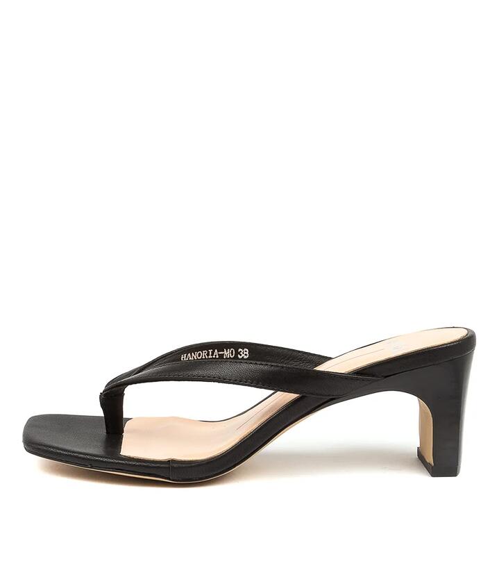 Image of Heels. Productname: Hanoria Black Black Heel in BLACK-BLACK HEEL colour by brand - MOLLINI