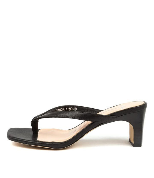 Image of Heels. Productname: Hanoria Black Black Heel in BLACK-BLACK HEEL colour by brand - MOLLINI