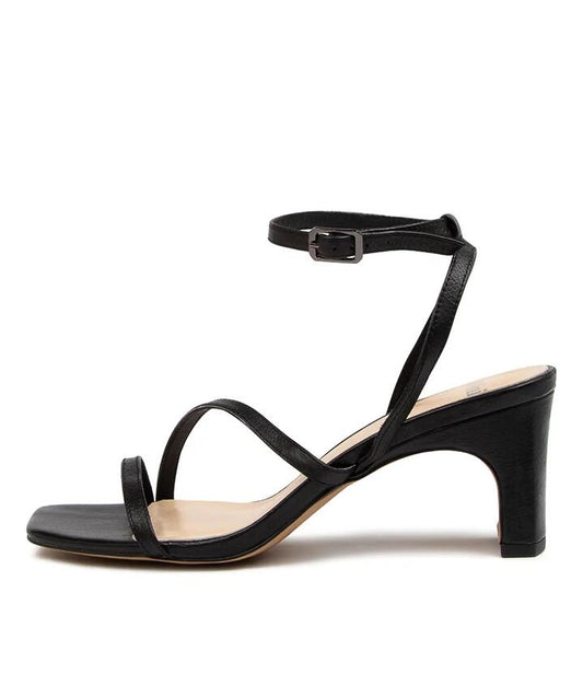 Image of Sandals. Productname: Heritage Black Leather in BLACK colour by brand - MOLLINI