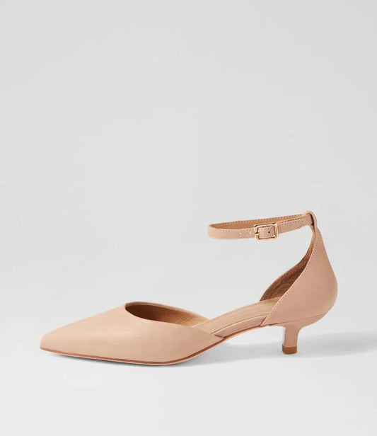 Image of Heels. Productname: Cushla Nude Leather Heels in Nude colour by brand - MOLLINI