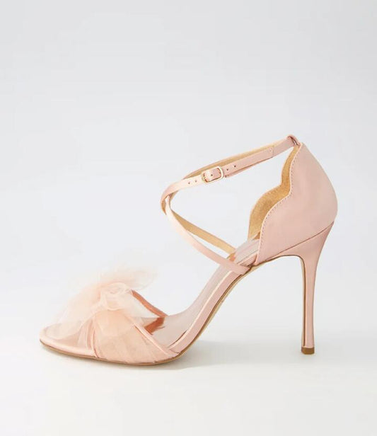 Image of Sandals. Productname: Princess Blush Fabric Sandals in BLUSH colour by brand - MOLLINI