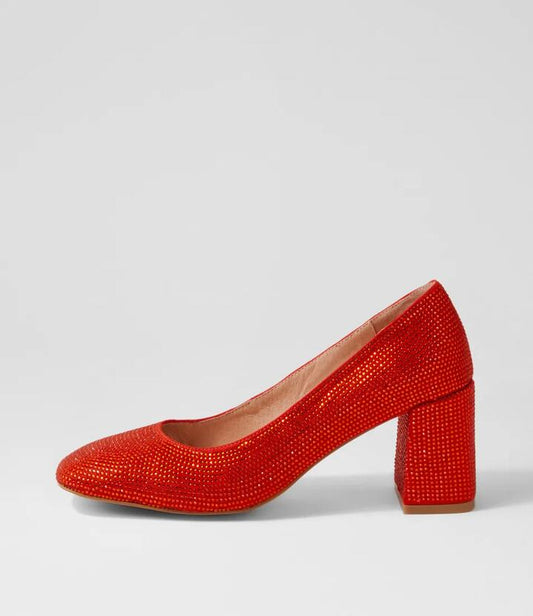Image of Heels. Productname: Twinkl Orange Jewels Heels in ORANGE colour by brand - MOLLINI