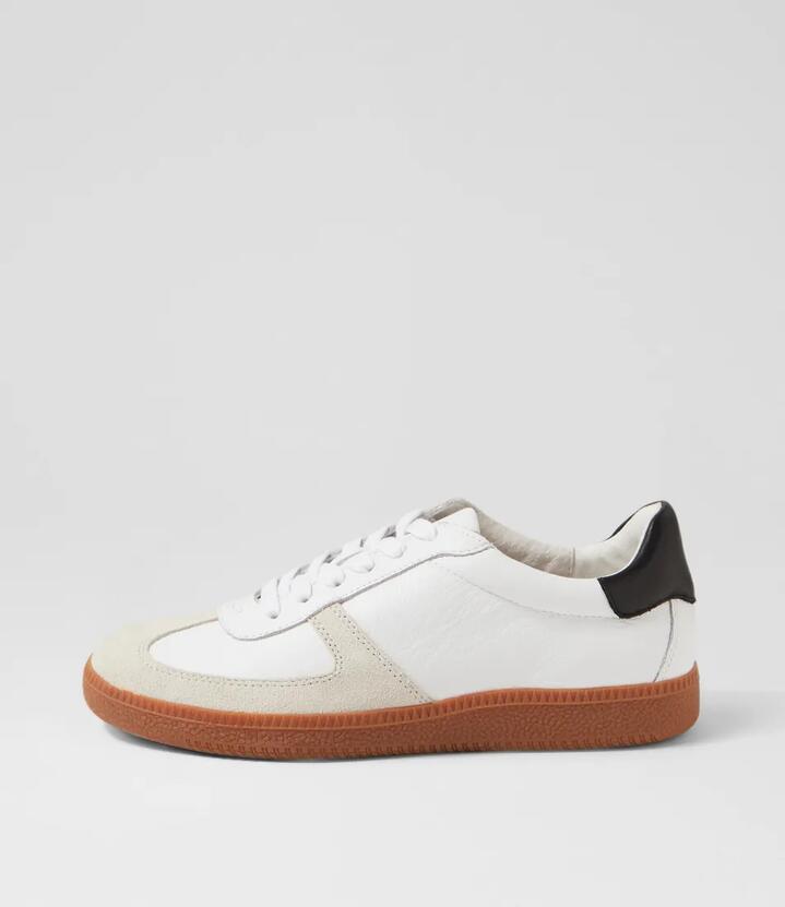 Image of Sneakers. Productname: Dari White Black Gum Multi Sneakers in White-Black-Gum Sole colour by brand - MOLLINI