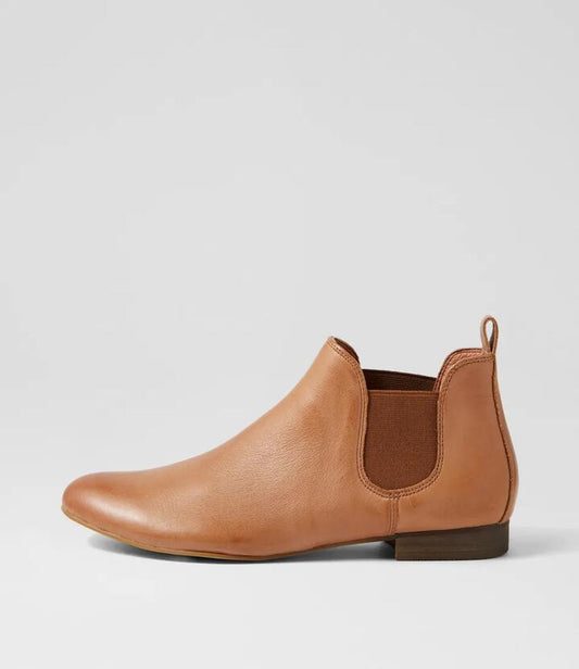 Image of Boots. Productname: Glasgow Cognac Leather Boots in COGNAC colour by brand - MIDAS