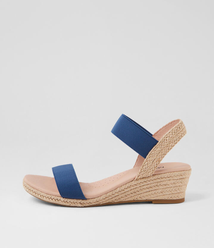 Image of Sandals. Productname: Halina Denim Elastic Sandals in DENIM colour by brand - MIDAS