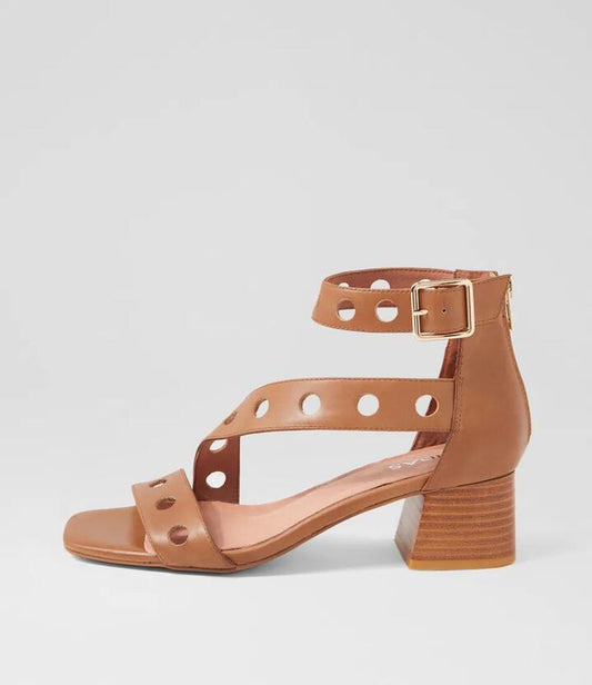 Image of Sandals. Productname: Fellar Tan Leather Sandals in TAN colour by brand - MIDAS