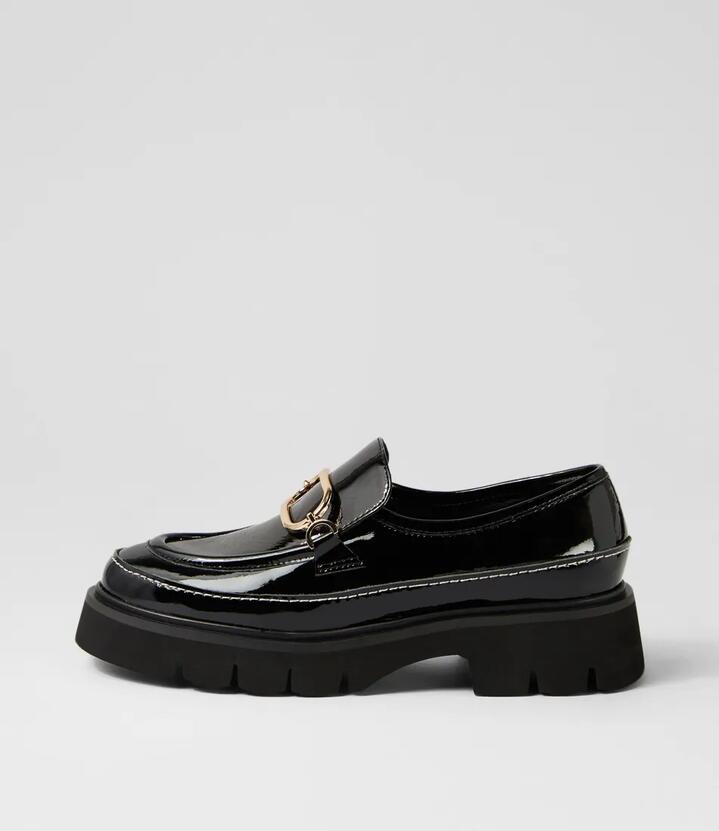 Image of Footwear. Productname: Kelly Mo Black Patent Leather Black in BLACK colour by brand - MOLLINI