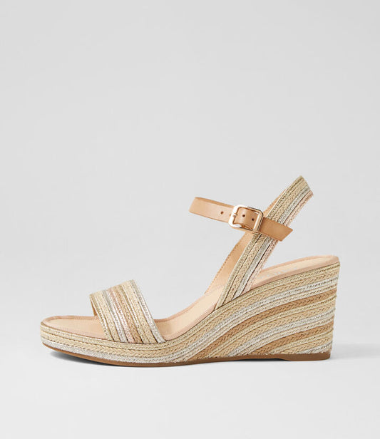 Image of Sandals. Productname: Pattrika Natural Multi Sandals in NATURAL colour by brand - MIDAS